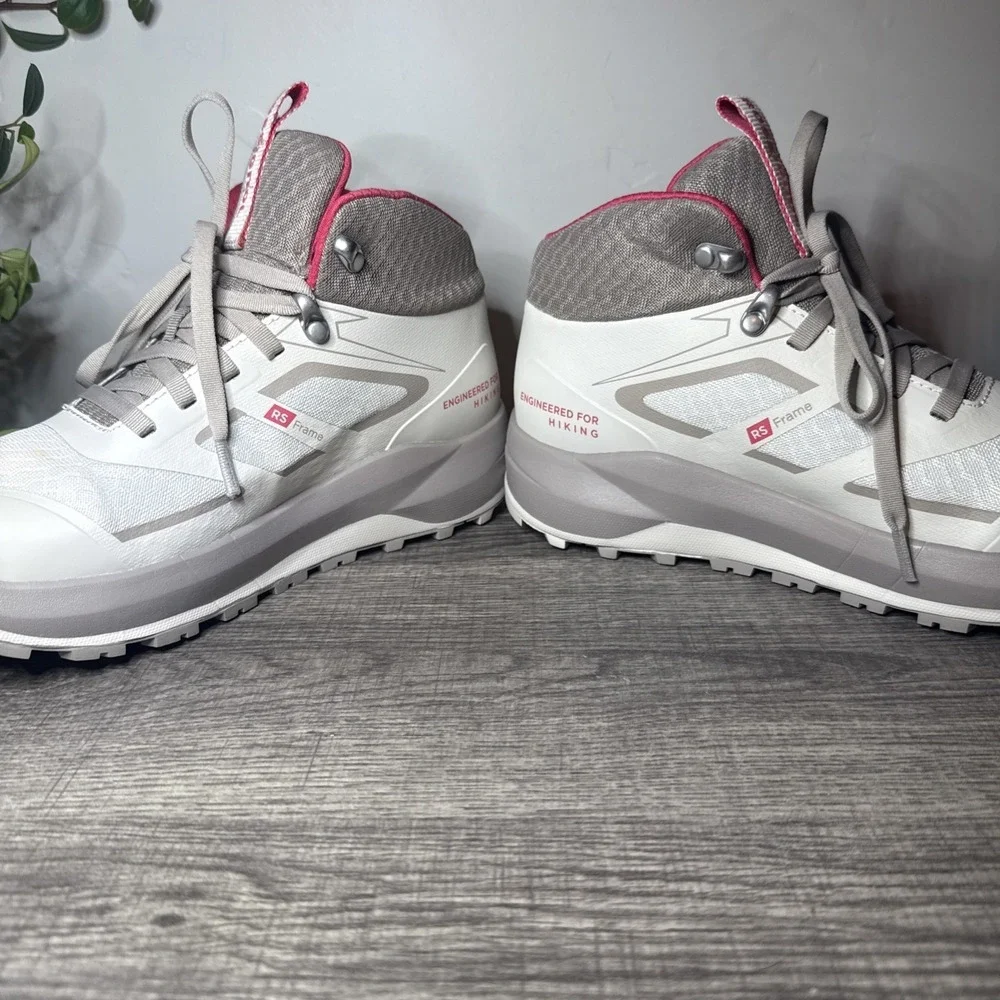 Rossignol Womens Hiking Shoes 6.5 White Gray Pink Trail Outdoor Sneakers